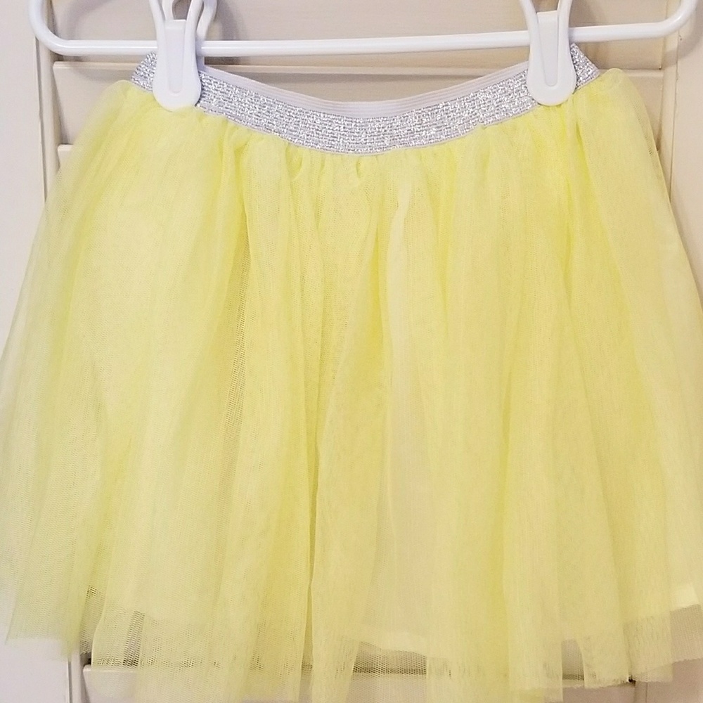 NWT Zara Girl's Yellow Tutu-Style Skirt sz 4-5